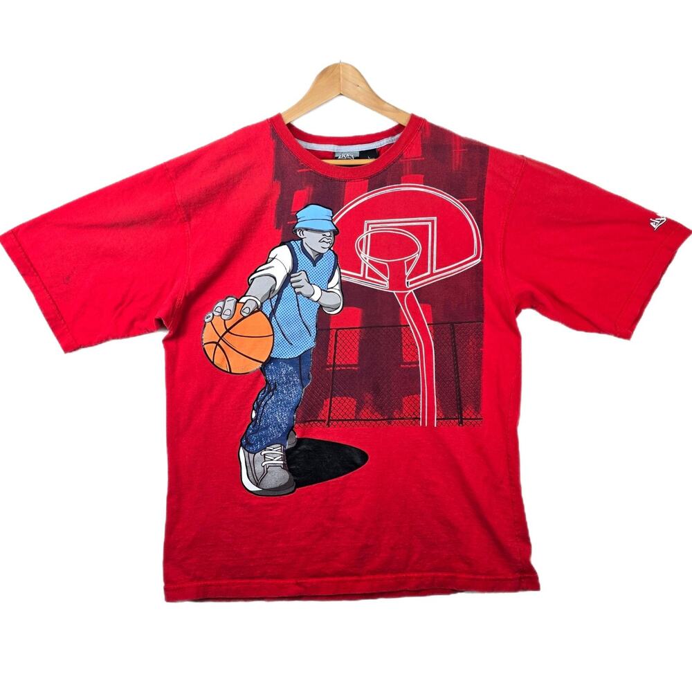 Vintage ELJAY Basketball Oversized Mens Shirt Size Large Rap Hip Hop Y2K 24x30